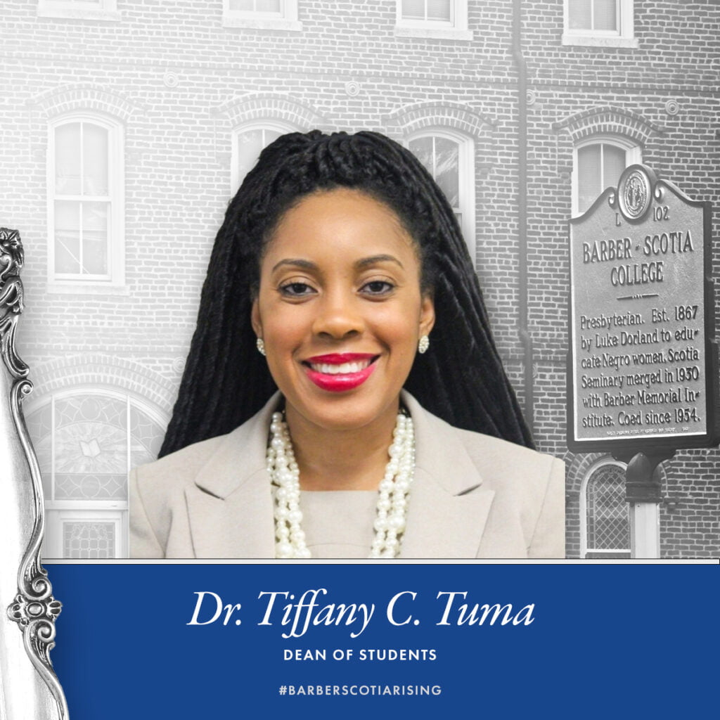 Barber-Scotia College Hires Dr. Tiffany C. Tuma as the Dean of Students ...